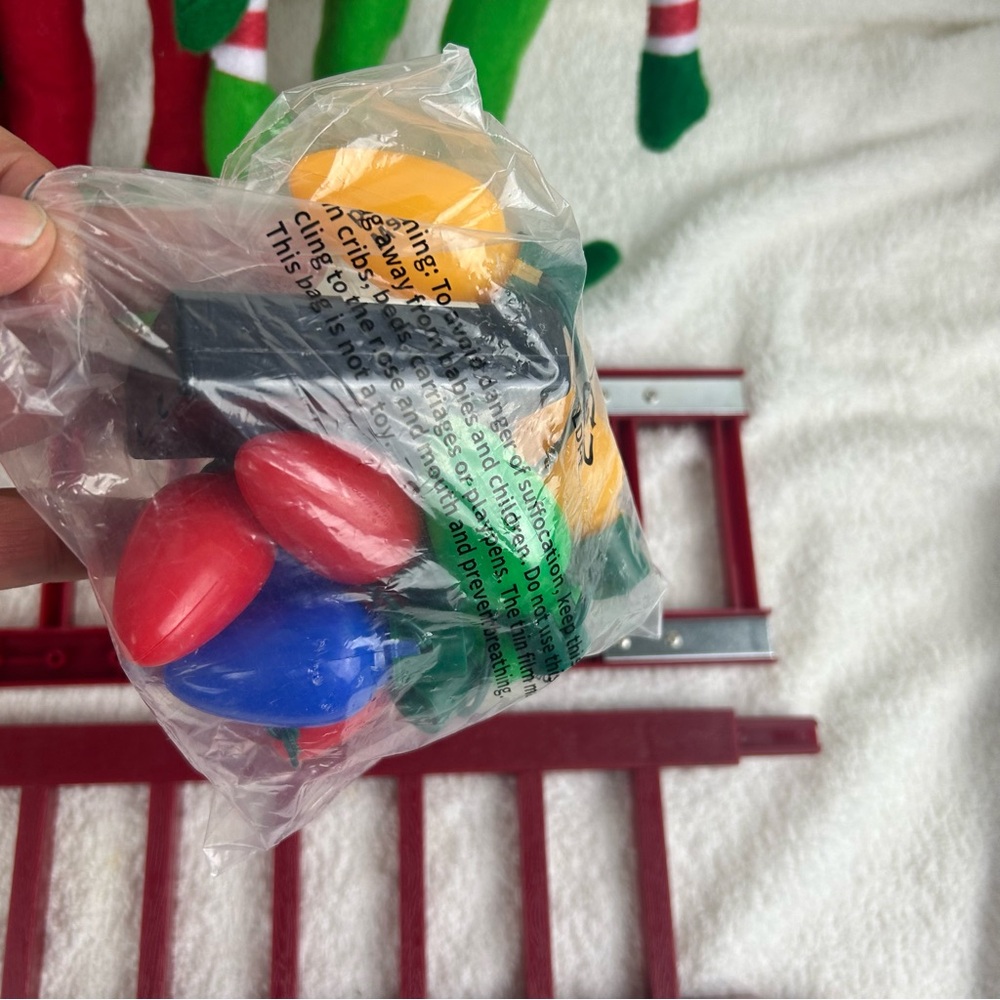 NOS - Mr. Christmas Climbing Elves Tree Trimmers Ladder Lights 27.5” - Picture 8 of 15